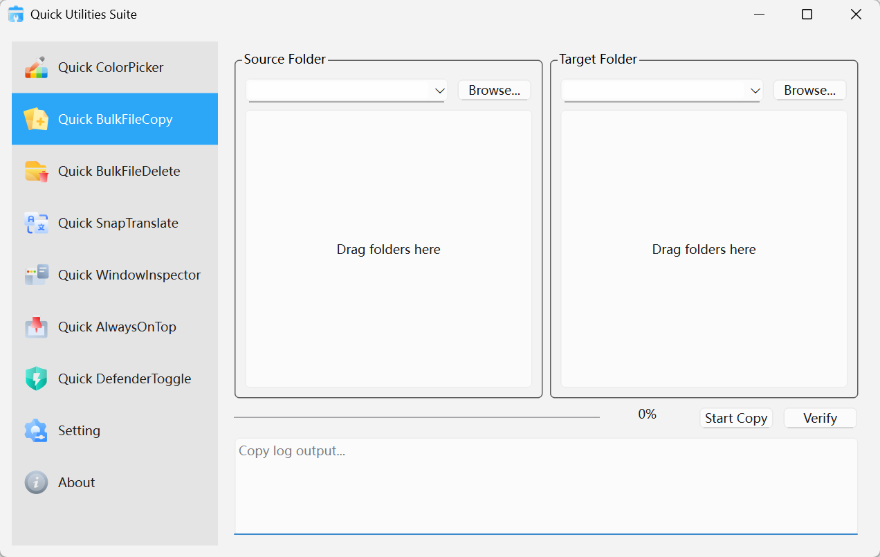 Quick BulkFileCopy Screenshot